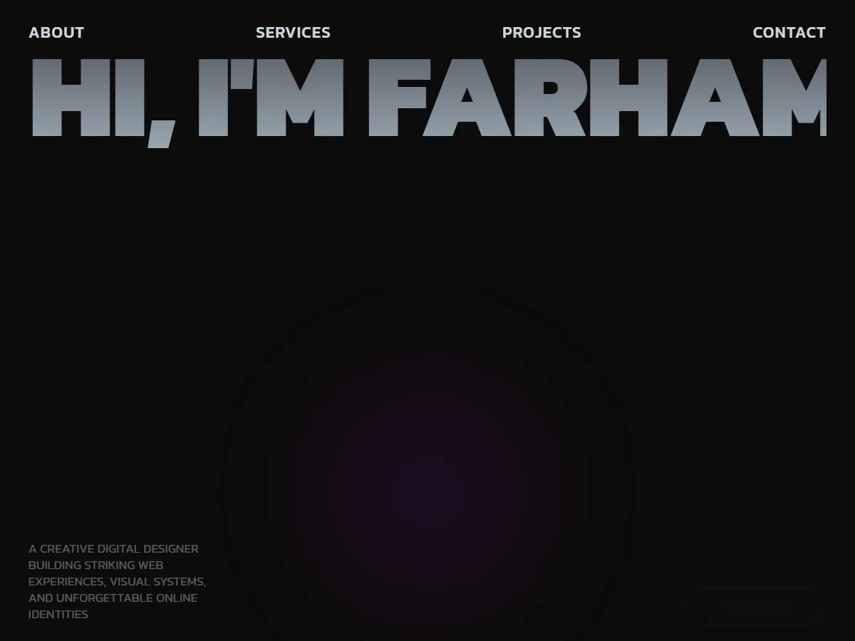 Site en direct — Farham — Portfolio