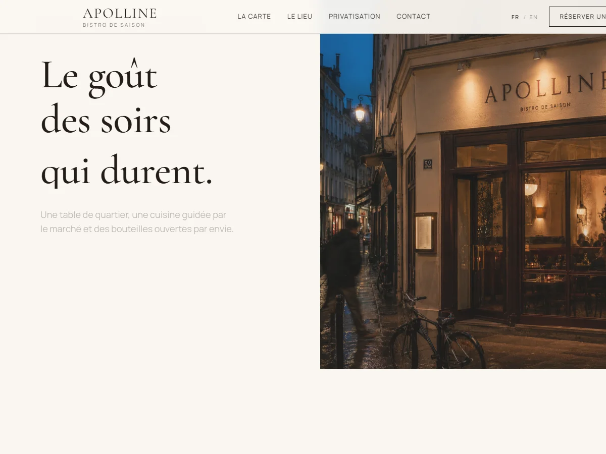 Site en direct — Apolline